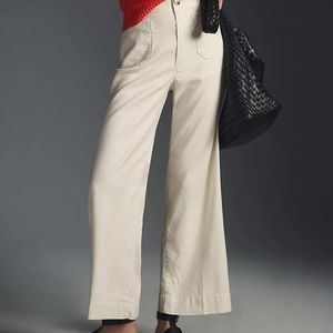 The Colette Linen Cropped Wide-Leg Pants